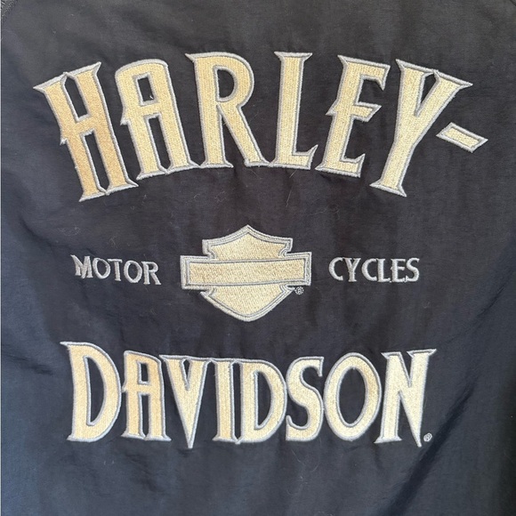 Harley-Davidson® BAD MOON Convertible Nylon Lined Jacket to Vest Mens Size Med - Picture 7 of 12